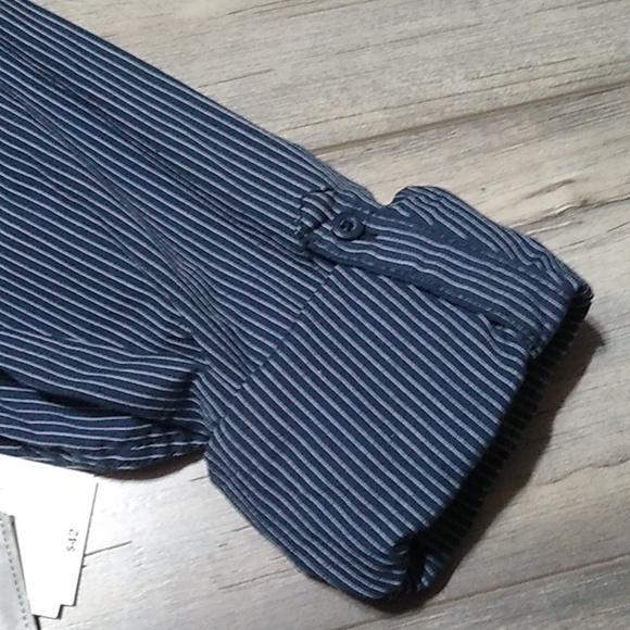 Chalc Men's Long Sleeve button up shirt with roll and button sleeve size XL NWT - Picture 2 of 12